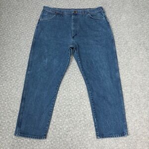 VTG Wrangler Jeans Mens 42x30 Blue Relaxed Fit Denim Made USA Cowboy 90s Western